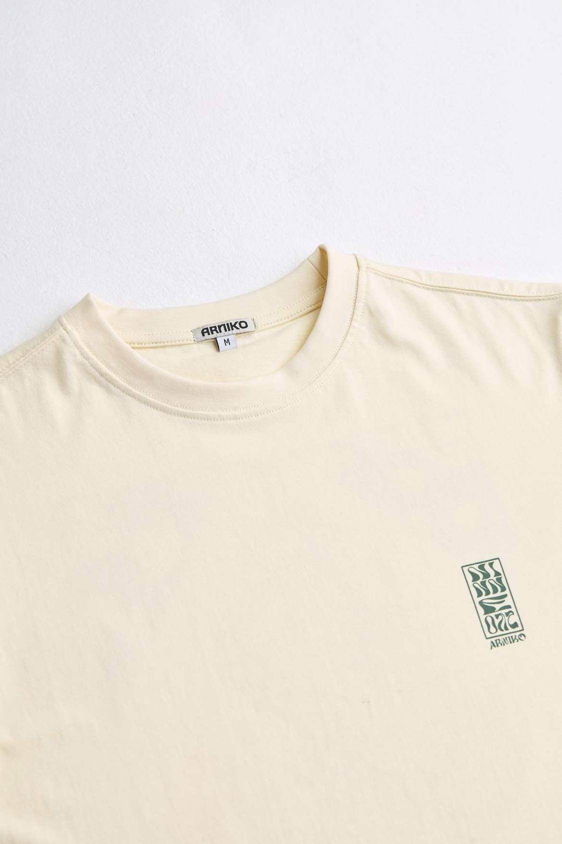 Arniko Mustang T-Shirt Off-White Unisex Bio-Baumwolle weiß
